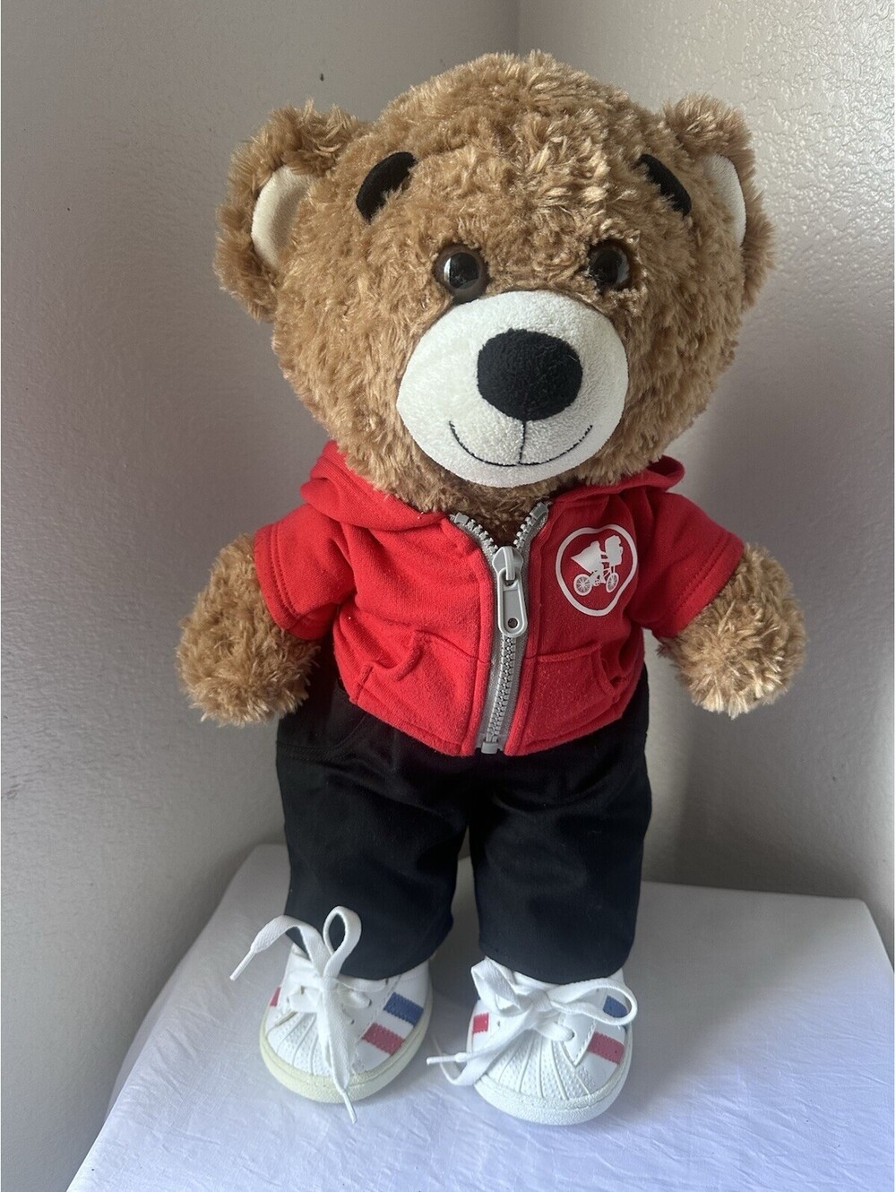 Build A Bear Bearemy Big Head Plush Bear Big Eyebrows W/ ET Outfit & Shoes RARE